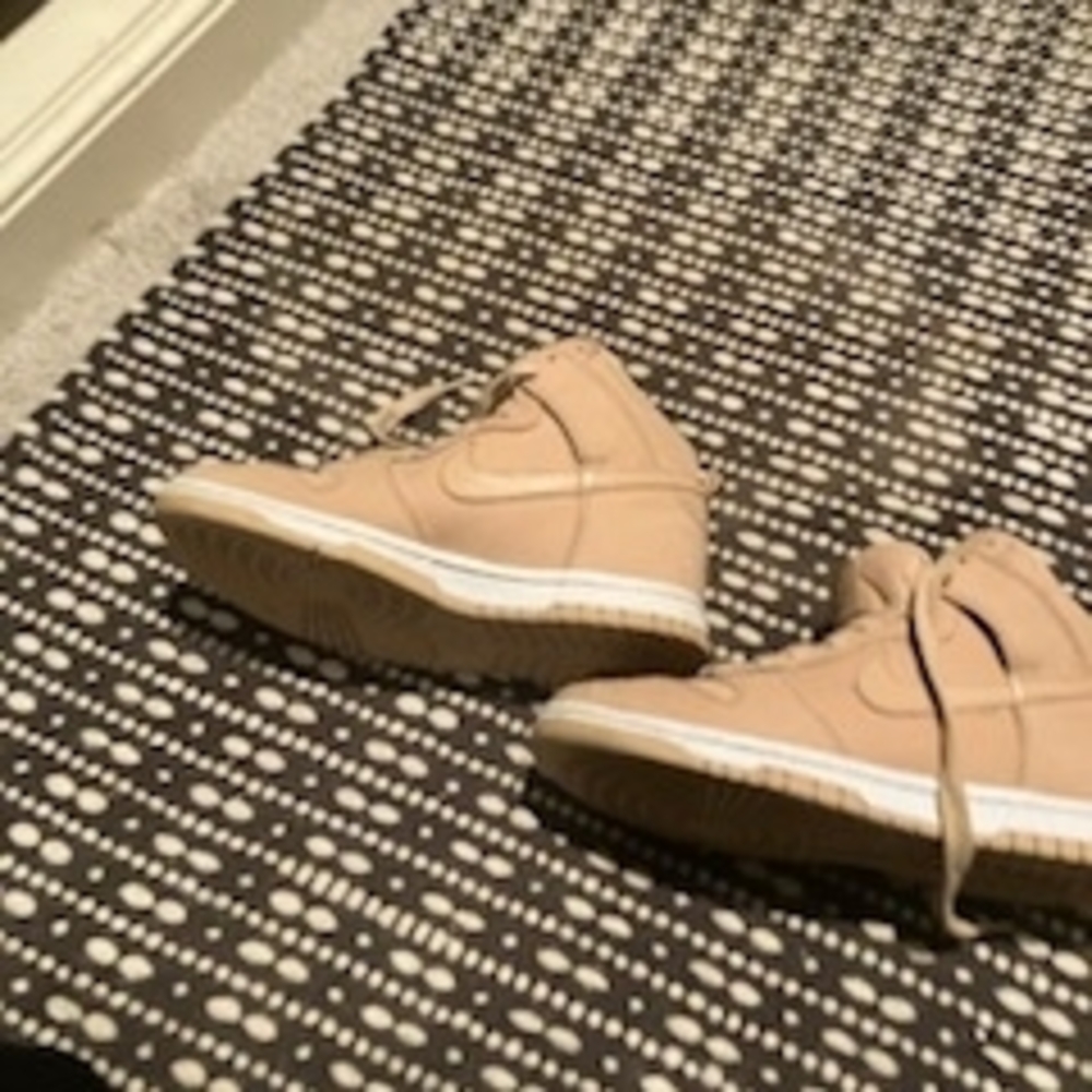 Nike Beige High-Top Sneakers